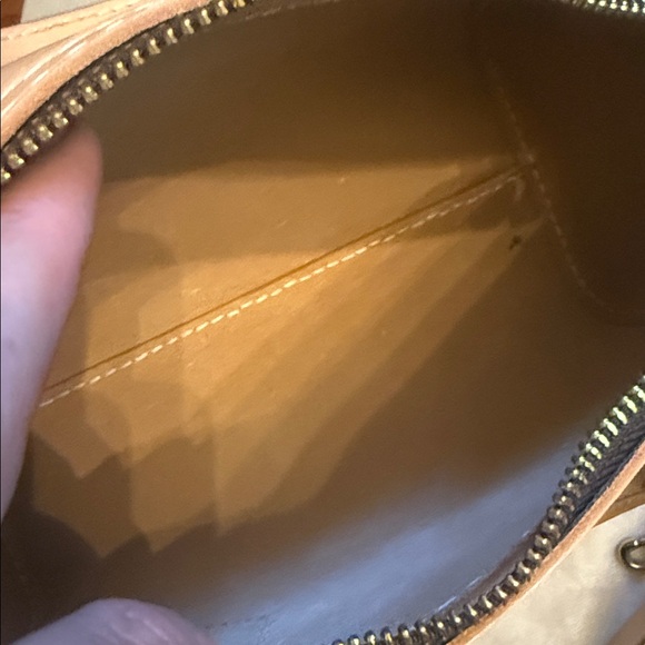 Tan / Cream Leather Handbag Speedy - Picture 7 of 12